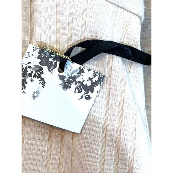 Kensie Dress Women's Cream V-Neck Long-Sleeve A-Line Midi Dress Size XS NWT - Picture 11 of 12